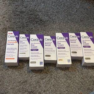 rave Skin Renewing Serum & Cream Set - Purple and White